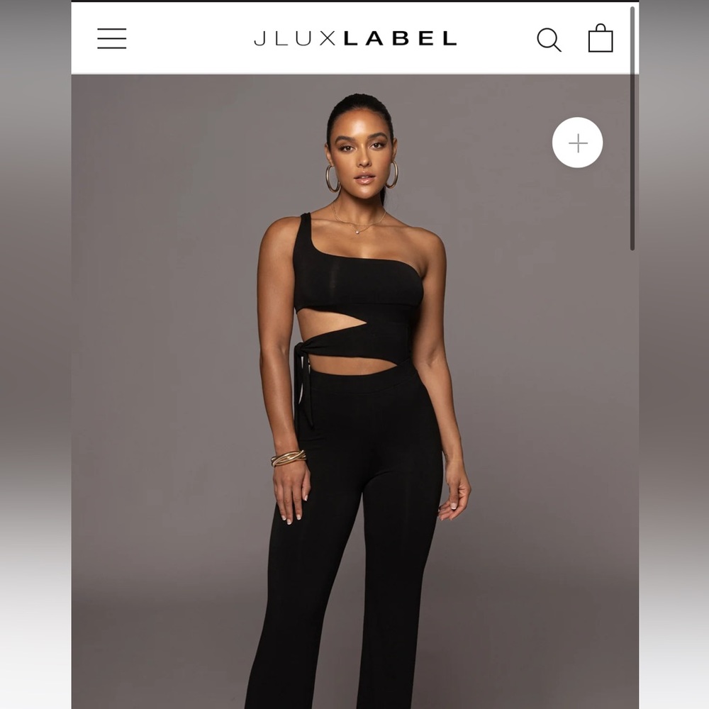 JLUX label pull me closer black bodysuit size S brand new